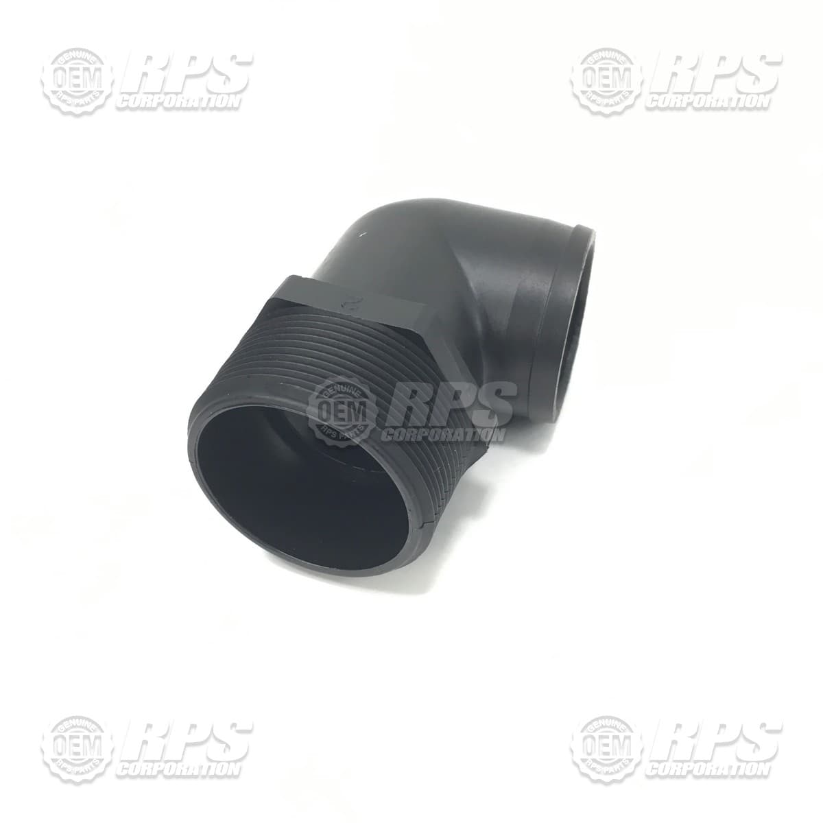 600-7040 - Elbow,2"MNPTx2"Barb Black