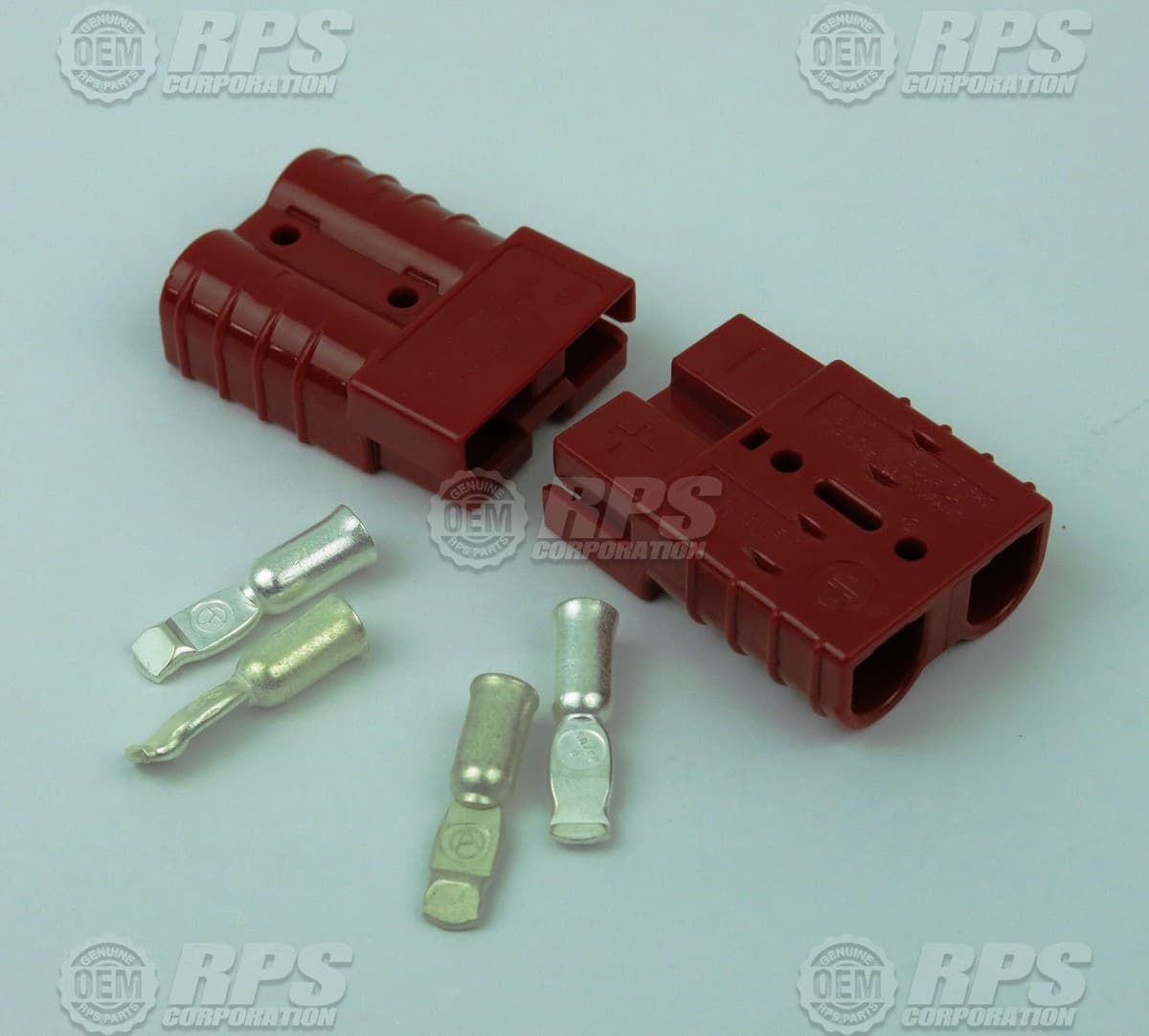 4-257 - Connector,Anderson,Red,50 (24V) Housing Set of 2 w/Contacts